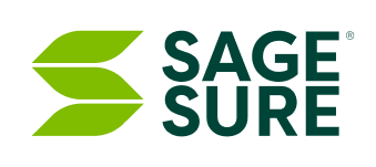 A green background with the words sage supply in it.